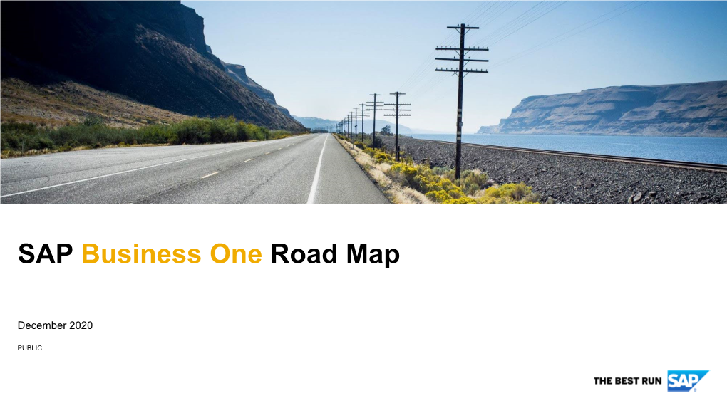 SAP Business One Road Map