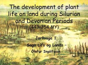 The Silurian Period \(443-417 MY\)