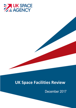 UK Space Facilities Review 2017 16/10/17