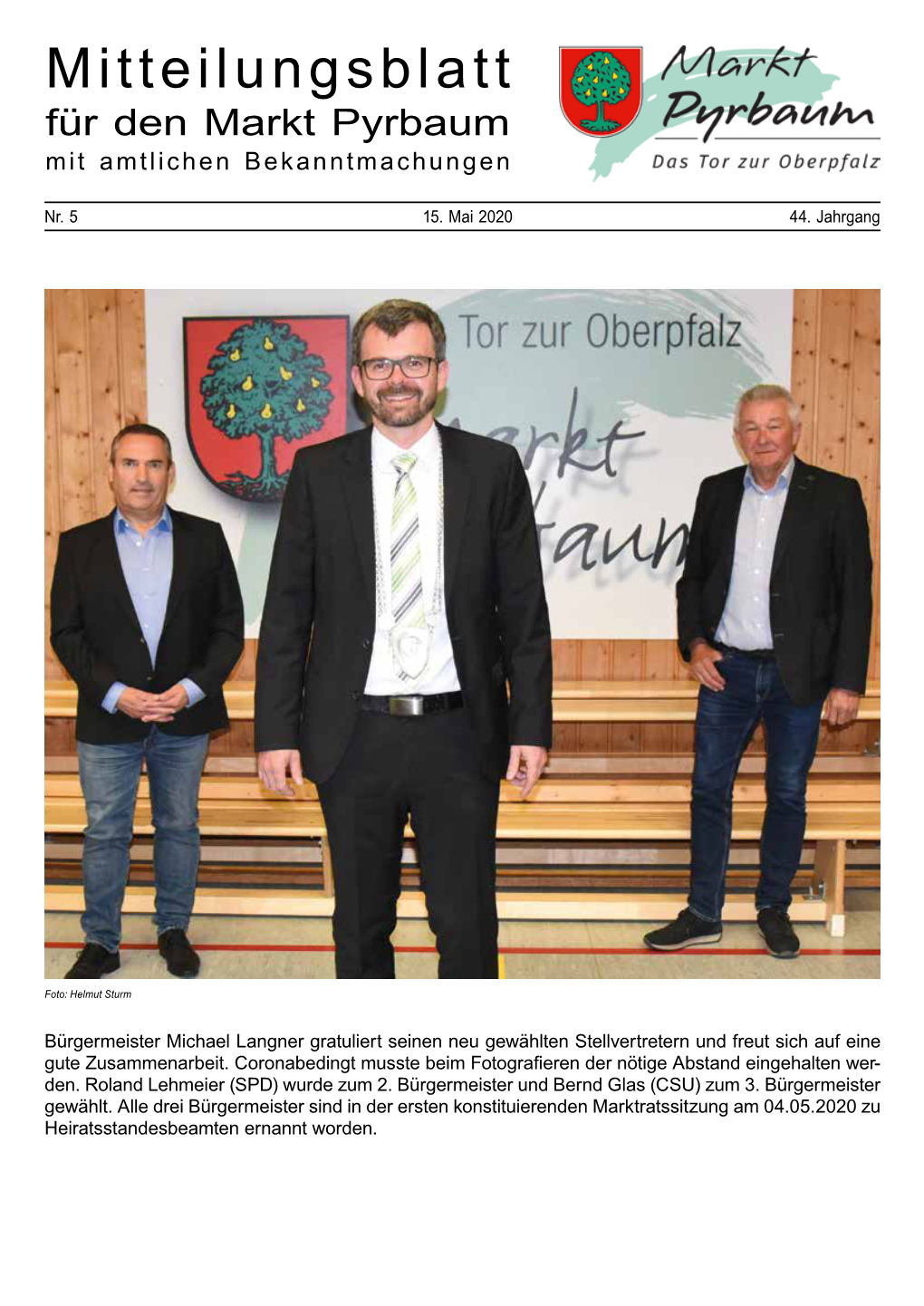 Mitteilungsblatt Mai 2020