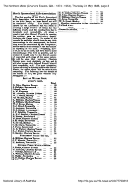 The Northern Miner (Charters Towers, Qld. : 1874 - 1954), Thursday 31 May 1888, Page 3