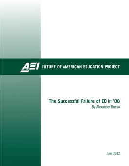 The Successful Failure of ED in ’08 by Alexander Russo