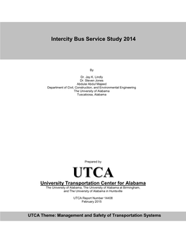 Intercity Bus Service Study 2014
