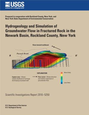 Hydrogeology and Simulation of Groundwater Flow in Fractured Rock in the Newark Basin, Rockland County, New York