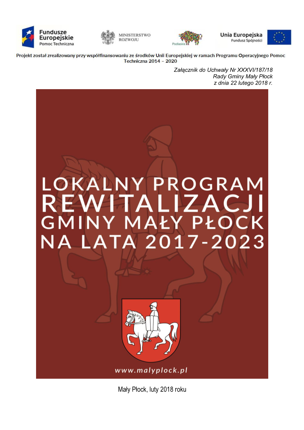 Lokalny Program Rewitalizacji Gminy Jasień Na Lata 2016-2020