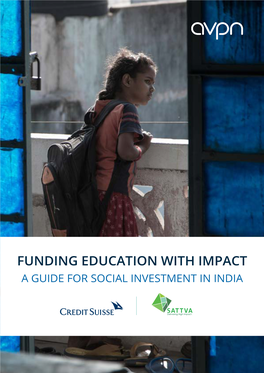 Funding Education with Impact a Guide for Social Investment in India
