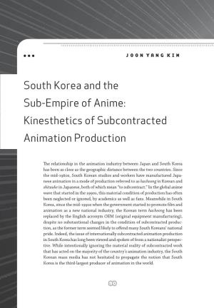 South Korea and the Sub- Empire of Anime
