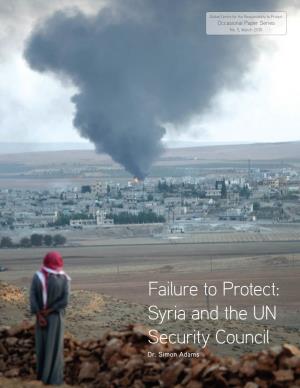 Syria and the UN Security Council Dr