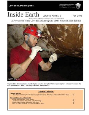 A Newsletter of the Cave & Karst Programs of The