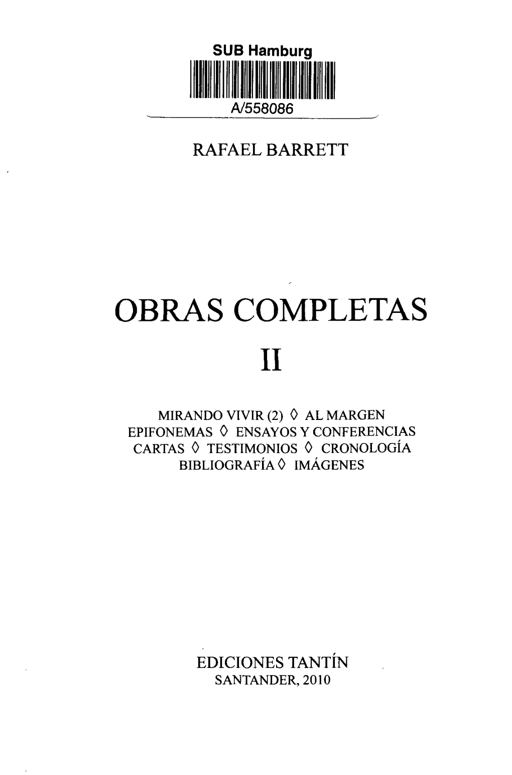 Obras Completas Ii