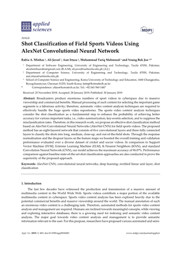 Shot Classification of Field Sports Videos Using Alexnet Convolutional Neural Network