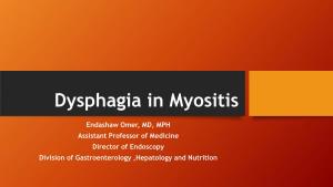 Dysphagia in Myositis