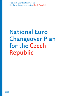 National Euro Changeover Plan for the Czech Republic