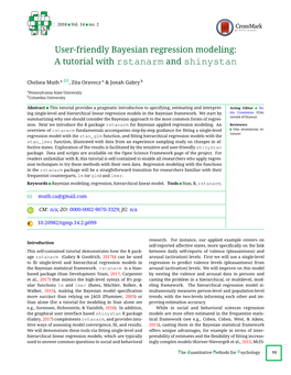 User-Friendly Bayesian Regression Modeling: a Tutorial with Rstanarm and Shinystan