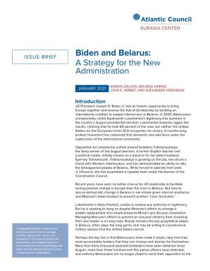 Biden and Belarus: a Strategy for the New Administration