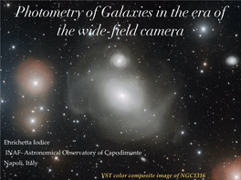 Photometry of Galaxies in the Era of the Wide-Field Camera