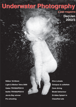 Underwater Photographyphotography a Web Magazine Dec/Jan 2002/3