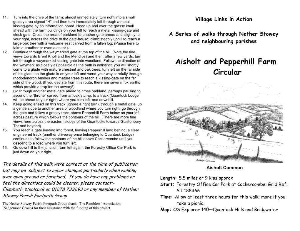 Aisholt and Pepperhill Farm Circular