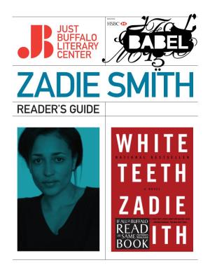 Zadie Smith: the BABEL Readers Guide