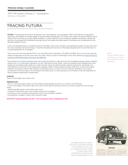 Tracing Futura