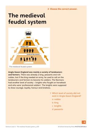 The Medieval Feudal System