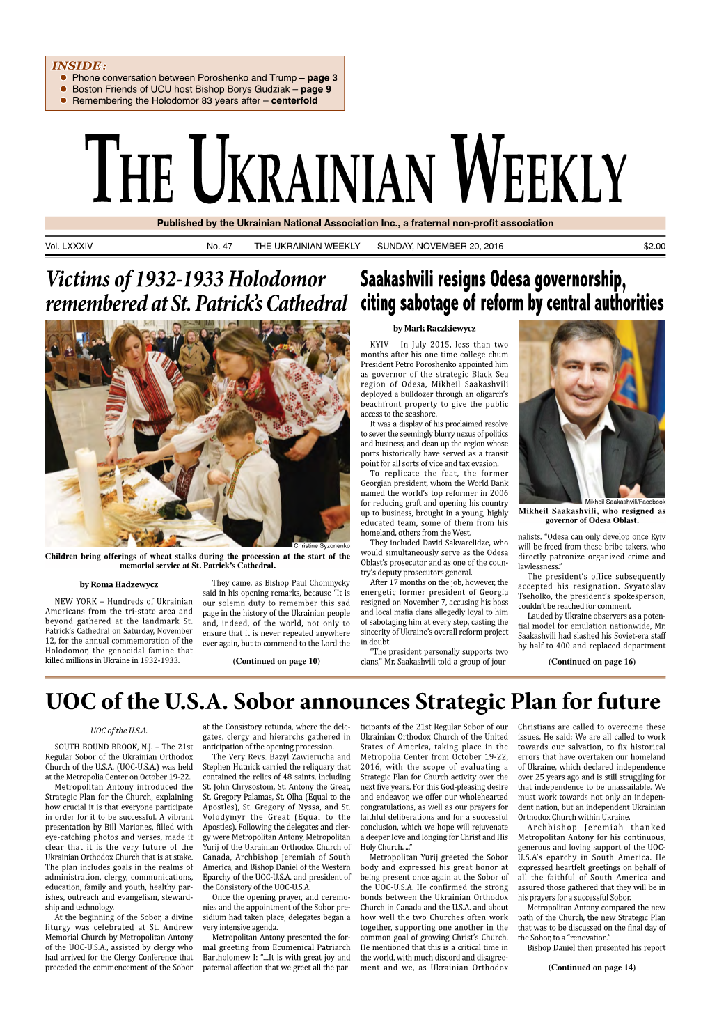 The Ukrainian Weekly, 2016