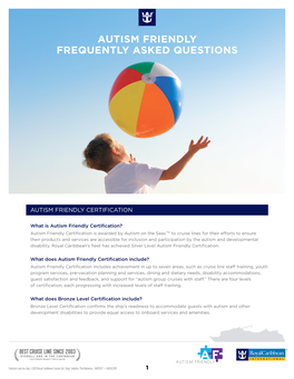 Autism Friendly Frequently Asked Questions