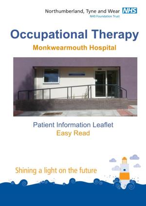 Occupational Therapy Monkwearmouth Hospital