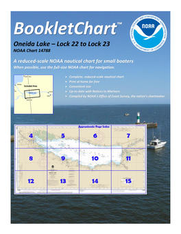 Oneida Lake – Lock 22 to Lock 23 NOAA Chart 14788