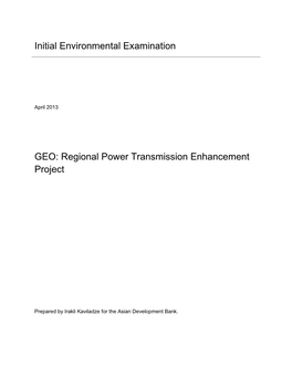 Regional Power Transmission Enhancement Project