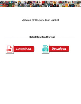 Articles of Society Jean Jacket