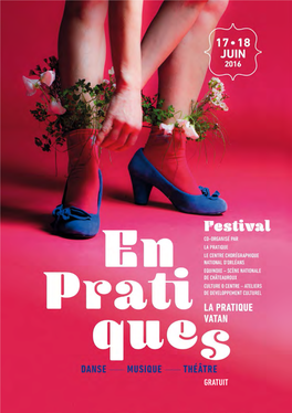 Gratuit Festival En Pratiques Du 15 Au 18 Juin 2016