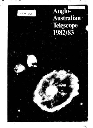 J Anglo- Australian Telescope 1982/83