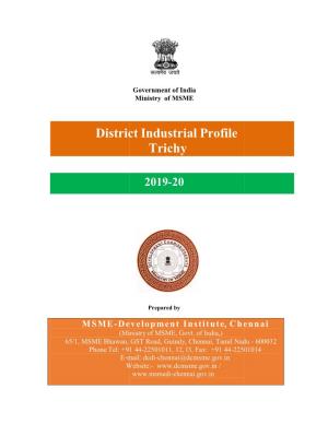 District Industrial Profile Trichy