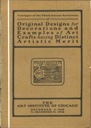 Catalogue of the ... Annual Exhibition of Original Designs for Decorations