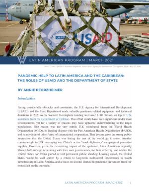 Pandemic Help to Latin America and the Caribbean: the Roles of Usaid and the Department of State