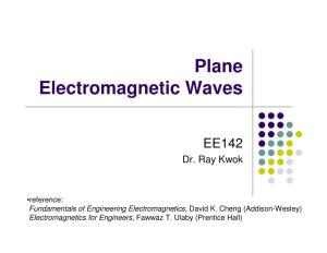Plane Electromagnetic Waves