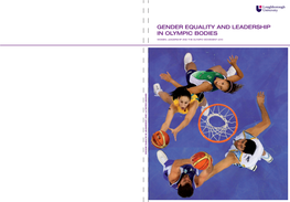 Gender Equality and Leadership in Olympic Bodies Gender Equality and Leadership in Olympic Bodies