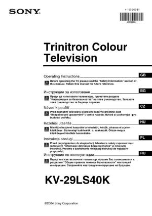 Trinitron Colour Television KV-29LS40K