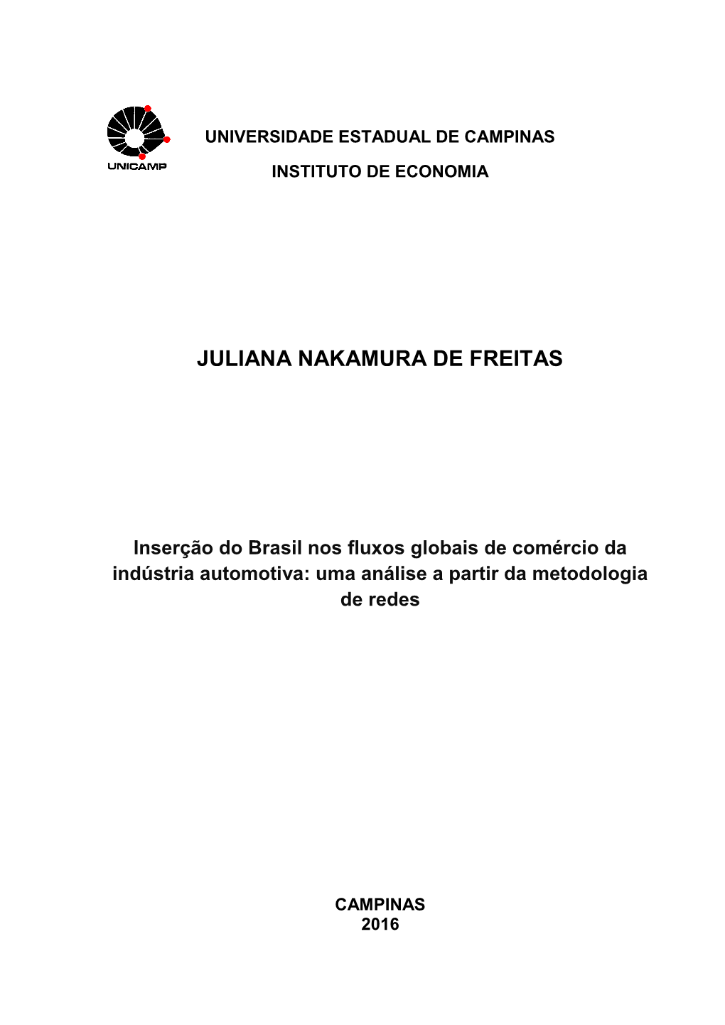Juliana Nakamura De Freitas