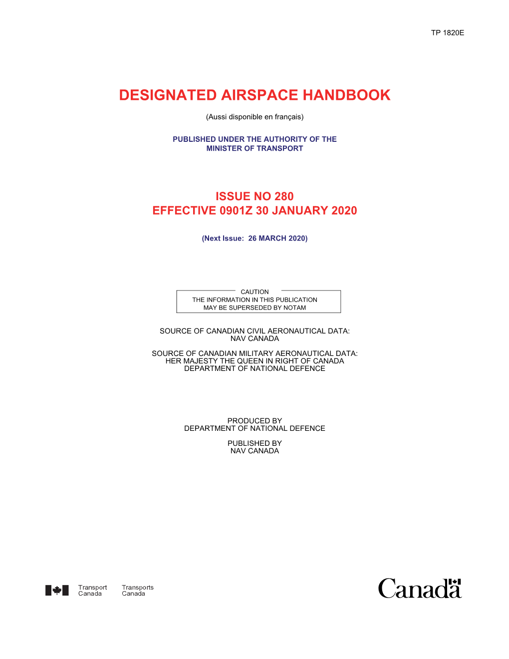 Designated Airspace Handbook