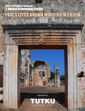 PAUL's LITTLE KNOWN MINISTRY in CILICIA May 25