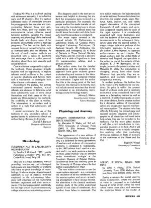 &lt;Article-Title&gt;Hyman's Comparative Vertebrate Anatomy&lt;/Article-Title