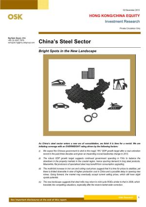 China's Steel Sector