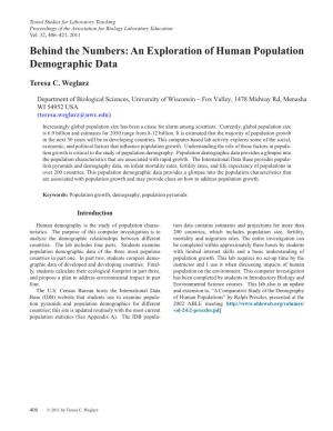 An Exploration of Human Population Demographic Data