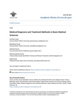 Medical Diagnosis and Treatment Methods in Basic Medical Sciences