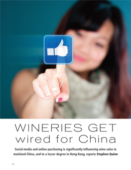 WINERIES GET Wired for China