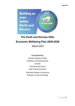 The Perth and Kinross Offer Economic Wellbeing Plan 20202028