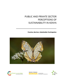 Public and Private Sector Perceptions of Corporate Sustainability and Climate Change