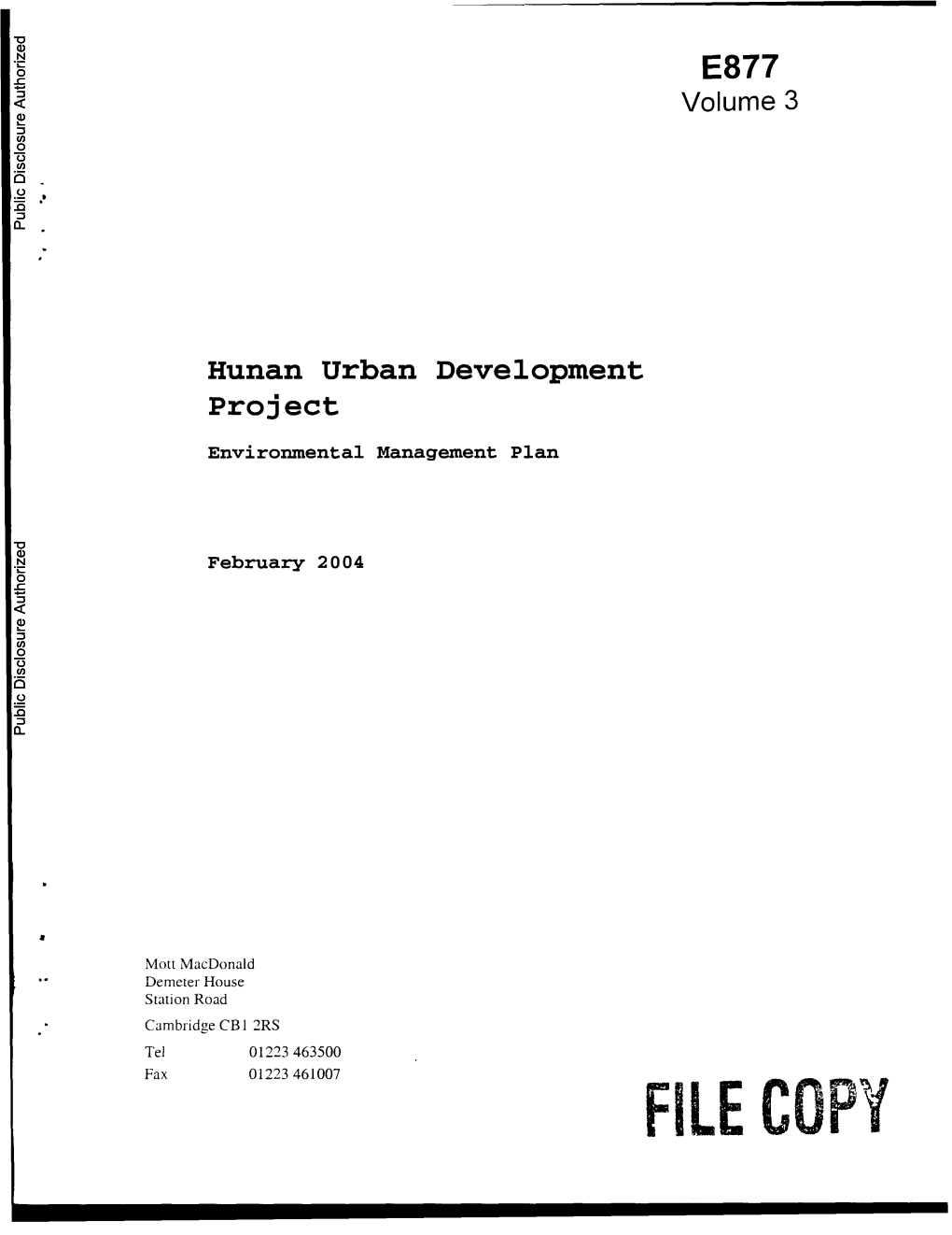 World Bank Document